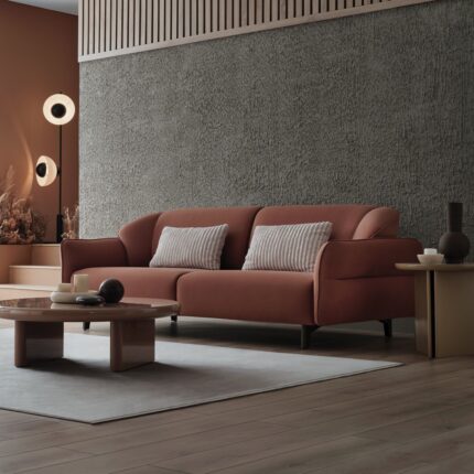 Enza Home Hera Koltuk Takımı - Koyu Somon