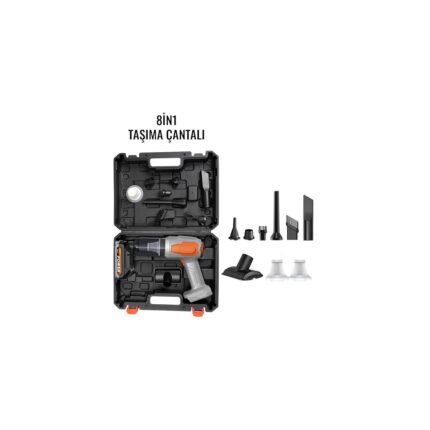 Yenibağ Store Wlue 20.000PA Güçlü Vakumlu 8in1 Araç Içi Üflemeli Süpürge 120W 7500MAH Çıkarılabilir Batarya - Görsel 3