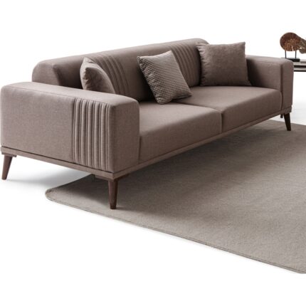 Edsy Home Regnar 3+3 Koltuk Takımı Kahverengi - Görsel 3