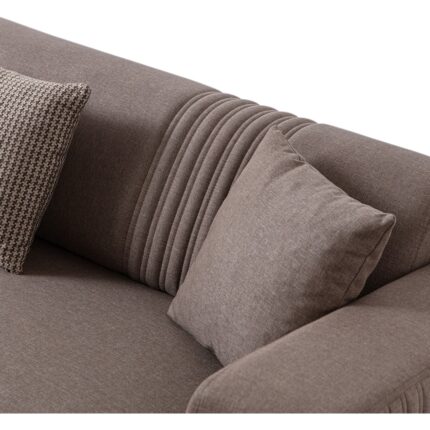 Edsy Home Regnar 3+3 Koltuk Takımı Kahverengi - Görsel 4