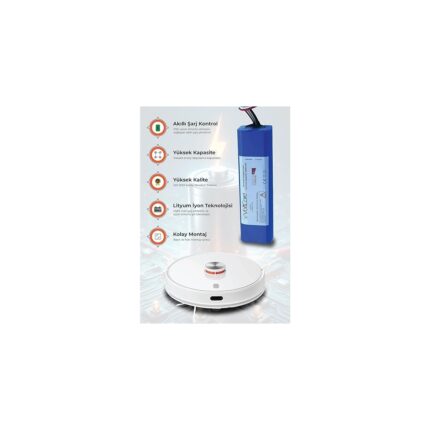 Robot Süpürge Bataryası 5800 Mah Pil Xiaomi Mi Robot Vacuum Mop Pro2+3d ile Uyumlu Ürün - Görsel 5