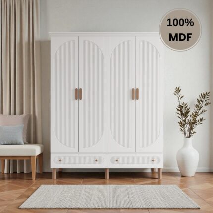 Comiet Sally 4 Kapaklı Çekmeceli Mdf Gardırop