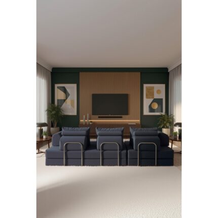 Branna Home Cardano Lüks Köşe Koltuk Salon L Koltuk Takımı Tamamen Sünger Modern Köşe Oturma Grubu - Görsel 4