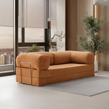 EVS Home 90X180 Kanepe: Yıkanabilir Fitilli Kadife Kumaş 50 Dns Bondex Sünger Koltuk Çok Amaçlı Aktivite Relax Koltuk