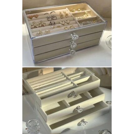 Alvo Store House By House Üç Katlı Çekmeceli Takı Kozmetik Organizer - Görsel 2