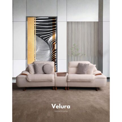 Velura Home & Living Ürgüp Sırt Mekanizmalı Üçlü Kanepe & 3'lü Koltuk