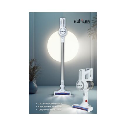 Kühler Homart KH-V300 Turbo Fırçalı Dikey Kablosuz Şarjlı Süpürge - Görsel 4