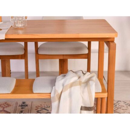 Storish Cheri Ahşap Masası 140 cm Meşe - Görsel 3