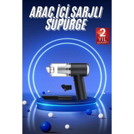 İsmiyle Al Vakumlu Araç Içi Süpürge Taşınabilir Pratik Şarjlı Temizlenebilir