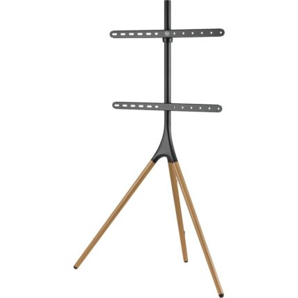 Npo STD1246F 45"-65" Vesa Uyumlu Ahşap Ayaklı 360° Dönebilen Dekoratif Taşınabilir Tv Standı