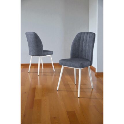 Baresmu Bara Beyaz 80X132 Açılabilir Sunta Masa Yemek Odası Takımı, Mutfak Takımı 6 Adet Sandalye - Görsel 3