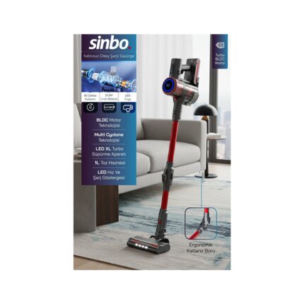 Sinbo SVC-8622 Elektrikli Dik Süpürge