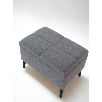Co Art Sandıklı Keten Kumaş Puf | 60 x 40 x 45 | - Görsel 3
