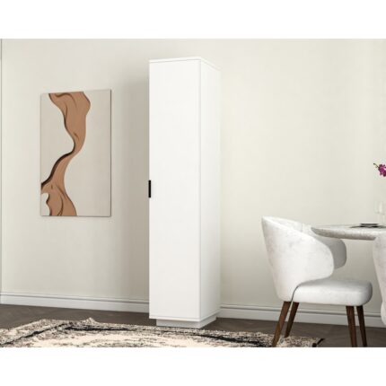 Saten Home Tek Kapaklı 5 Raflı Ultra Çok Amaçlı Mutfak Banyo Kiler Dolabı - Görsel 2