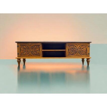 Boz Yapı Dekorasyon Woodshape %100 Doğal Ahşap Tv Ünitesi 119*35*44 - Görsel 2