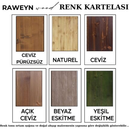 Raweyn Vega Doğal Ahşap Sürgülü Çemeceli Konsol 80CM - Görsel 4