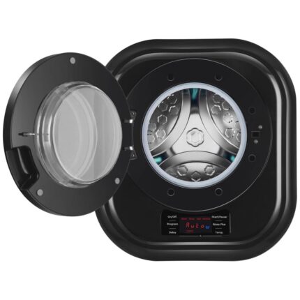 Fix Mini Me Çamaşır Makinesi Karavan ve Tekne Çamaşır Makinesi Siyah - Görsel 3