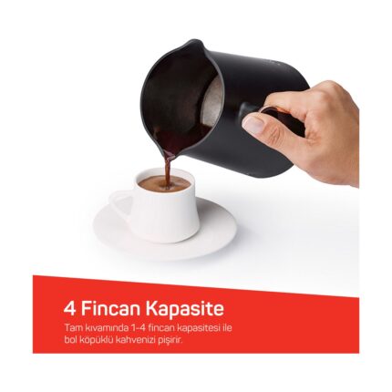 Arzum Okka Minio Türk Kahve Makinesi 4 Fincan Kapasiteli Sorgül Buğdayı - OK004-54 - Görsel 5