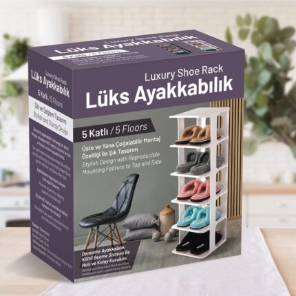 MiraLive 5 Katlı Pratik Ayakkabılık - Ayakkabı Rafı (K95) - Görsel 5