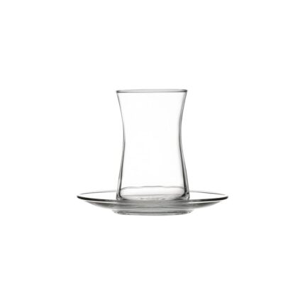 AyrStore Pasabahce Heybeli Çay Seti, Sade, 160 Ml, 4 Parça