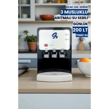 Water Global Arıtmalı Tezgah Üstü Su Sebili 80 Gpd Ro - Sıcak, Ilık ve Soğuk-Beyaz(Üreticiden) - Görsel 3