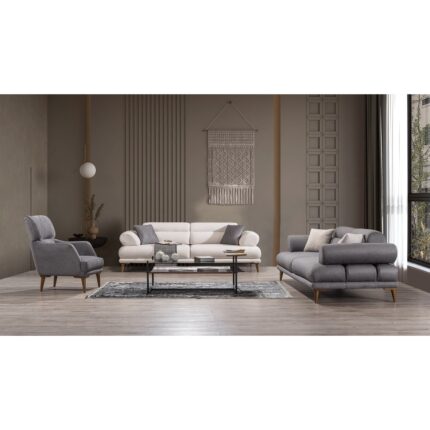 Zenith 3+3+1 Koltuk Takımı - Sırt ve Kol Atlamalı - Görsel 5