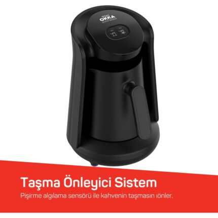 Okka Minio Közde Türk Kahvesi Makinesi 4 Fincan Kapasiteli Siyah - OK0049 - Görsel 5