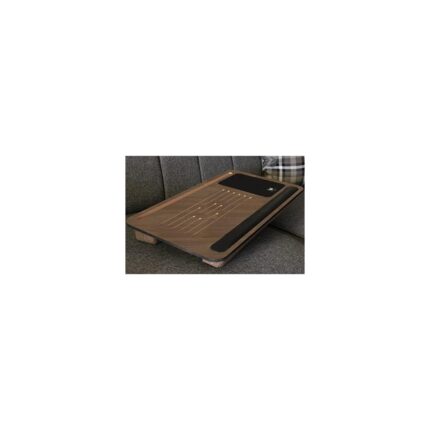 Mena Rise Telefon ve Tablet Bölmeli Laptop Sehpası Bilgisayar Çalışma Masası, Meşe - Görsel 2