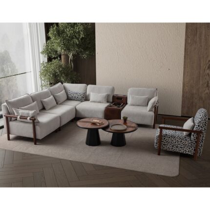 Eymense Soft Large Köşe Berjer Takımı Ses Sistemli