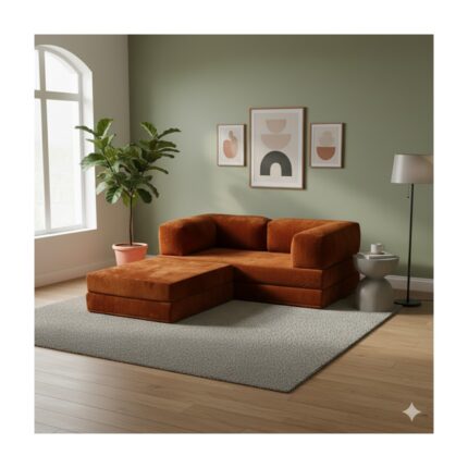 Dechome Yeny Fitilli Kadife | Köşe Koltuk | 200X200 Köşe Takımı | Modüler Köşe Takımı | Yataklı L Koltuk | Fitilli Kadife |  Kılıflar Yıkanabilir - Görsel 3