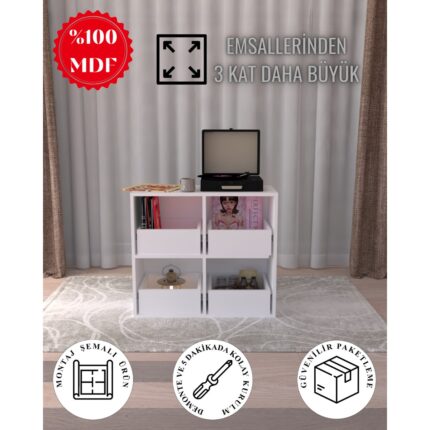 Lemvora Home Pikap Dolabı 4 Çekmeceli | %100 Mdf