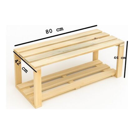 Dekorela Çok Amaçlı Ahşap Bench - Görsel 3