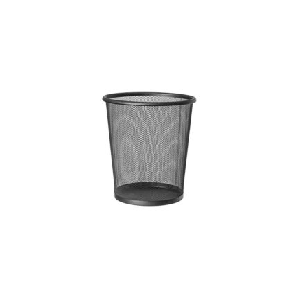 Mena Rise Mesh | 699768 | Kağıt Sepeti File Çöp Kovası Siyah Ofis | Çelik, Siyah | 12 L Kapasite | 26,5 x 29,5 cm - Görsel 2