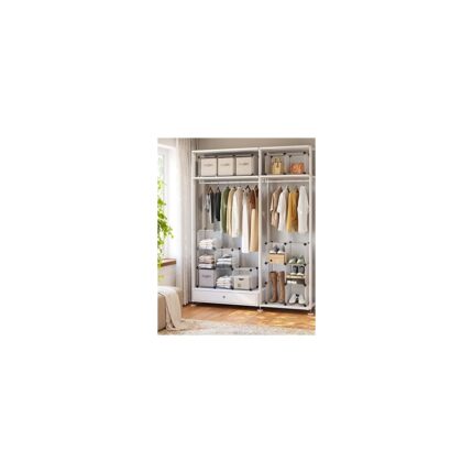 Mena Rise Ayakkabı Rafı 15 Küp, Plastik Raf, 153 x 31 x 153 Cm, Beyaz LPC44L - Görsel 2