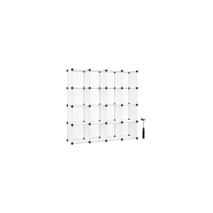 Mena Rise Ayakkabı Rafı 15 Küp, Plastik Raf, 153 x 31 x 153 Cm, Beyaz LPC44L - Görsel 3