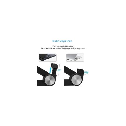 Mena Rise X1 Laptop Sehpası, Katlanabilir, Tablet Sehpası, Alaşım, Sınıf Çalışması, Iyileştirme, Isı Dağılımı, iPad ve 10-15,6 Inç Olan Tüm Cihazlar ile Uyumlu. Beyaz - Görsel 3