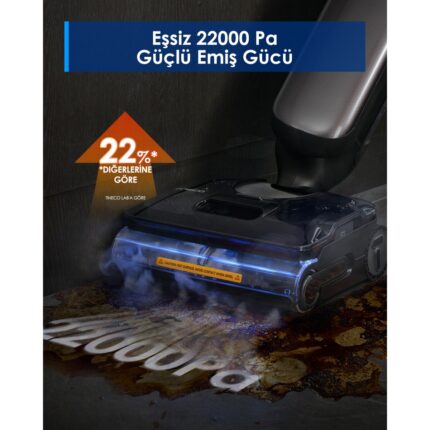 Tineco Floor One S9 Artist Steam Kablosuz Buharlı Akıllı Islak Kuru Süpürge, Zemin Temizleyici Paspas, 140°C Yüksek Isılı Hypersteam Buhar Teknolojisi,  22KPA Güçlü Emiş, iloop Akıllı Emiş - Görsel 2