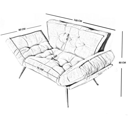 AVYNA Elite Lüks Comfort Collection – Ikili Yataklı Minderli Koltuk | Mekanizmalı Kanepe | Ergonomik Çekyat | - Görsel 2