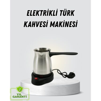 Femina Trendy 800W Paslanmaz Elektrikli Cezve Gizli Rezistans ve Ergonomik Kulp