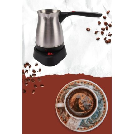 Femina Trendy Yeni Nesil Türk Kahve Makinesi Cezvesi Siyah Gri Kablolu Pratik