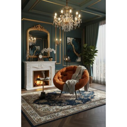 AVYNA Luxembourg Collection Tekli Koltuk Berjer | Premium Dinlenme & Kitap Okuma Koltuğu | Tv Koltuğu - Turuncu