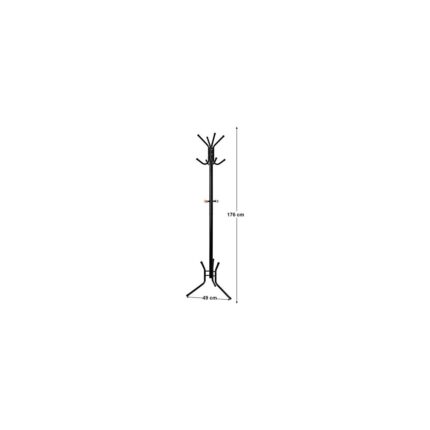 Storemax RCR17B Sağlam Metal Askısı,, Yüksekliği Yaklaşık 176 cm Siyah - Görsel 2