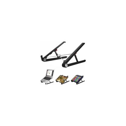 Storemax X1 Laptop Sehpası, Katlanabilir, Tablet Sehpası, Alaşım, Sınıf Çalışması, Iyileştirme, Isı Dağılımı, iPad ve 10-15,6 Inç Olan Tüm Cihazlar ile Uyumlu. Siyah - Görsel 3