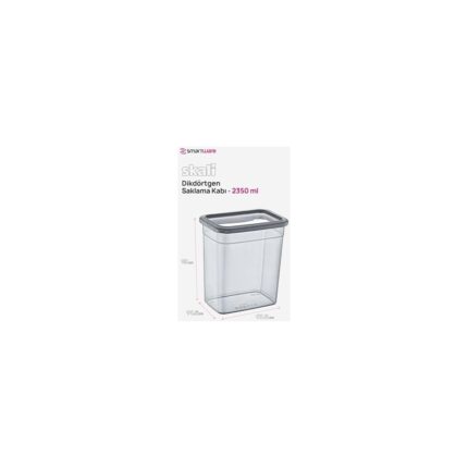 Storemax 24'lü Setskali Dikdörtgen Saklama Kabı 2350 ml - Görsel 2