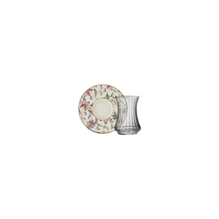 Storemax Sandro Moreno 1453 Desen Yağmuru Optik 12 Parça Altı Kişilik Çay Seti 110 ml - Görsel 2