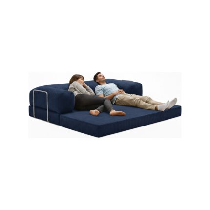Dechome Meganest 200x100 Modern Fitilli Kadife Kanepe| Yatak Olabilen, Dayanıklı Orta Sert Sünger, Yıkanabilir Kılıf - Görsel 4