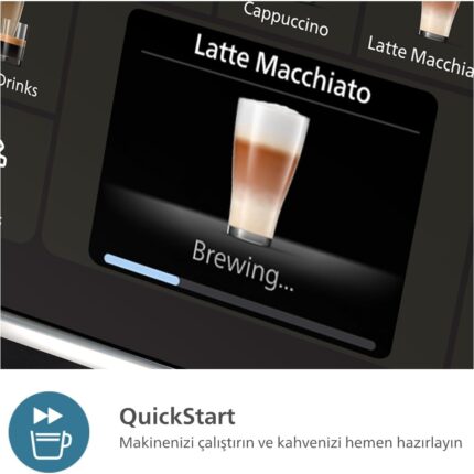 Philips 5500 Serisi Lattego Tam Otomatik Kahve Makinesi - Renkli Ekran - Quickstart - Buzlu Kahve +2kg Kahve EP5547 - Görsel 5