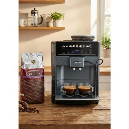Siemens Latte Macchiato, Cappuccino, Caffe Latte, Espresso Macchiato Eq6 Plus Tam Otomatik Kahve Makinesi - Seramik Öğütücü - Onetouch - +2kg Kahve