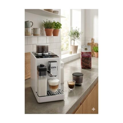Delonghi 16 Farklı Lezzet Rivelia Bean Switch Tam Otomatik Kahve Makinesi - Beyaz Premium Tasarım - 19 Bar +2kg Kahve EXAM440