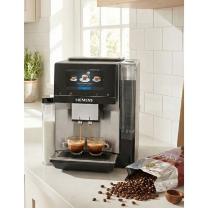 Siemens Wi-Fi Uzaktan Takip ve Kontrol  EQ700 Integral Premium Tam Otomatik Kahve Makinesi - Iselect Ekran - Home Connect - Inox Paslanmaz Çelik +2kg Kahve TQ713R03